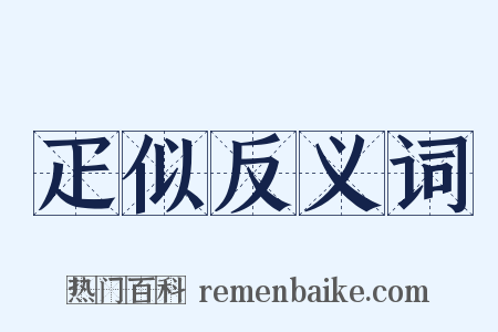 疋似反义词是什么意思的图片